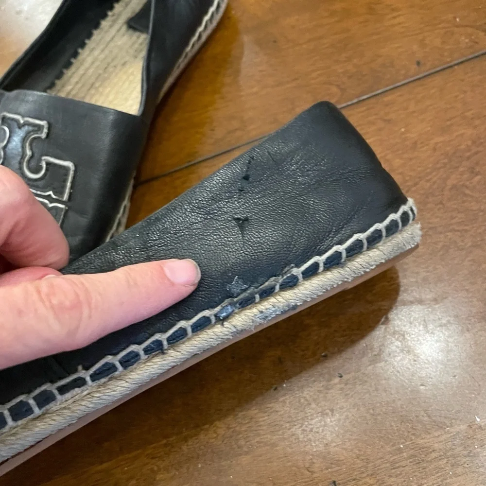 Tory Burch Black Ines Espadrilles 9.5